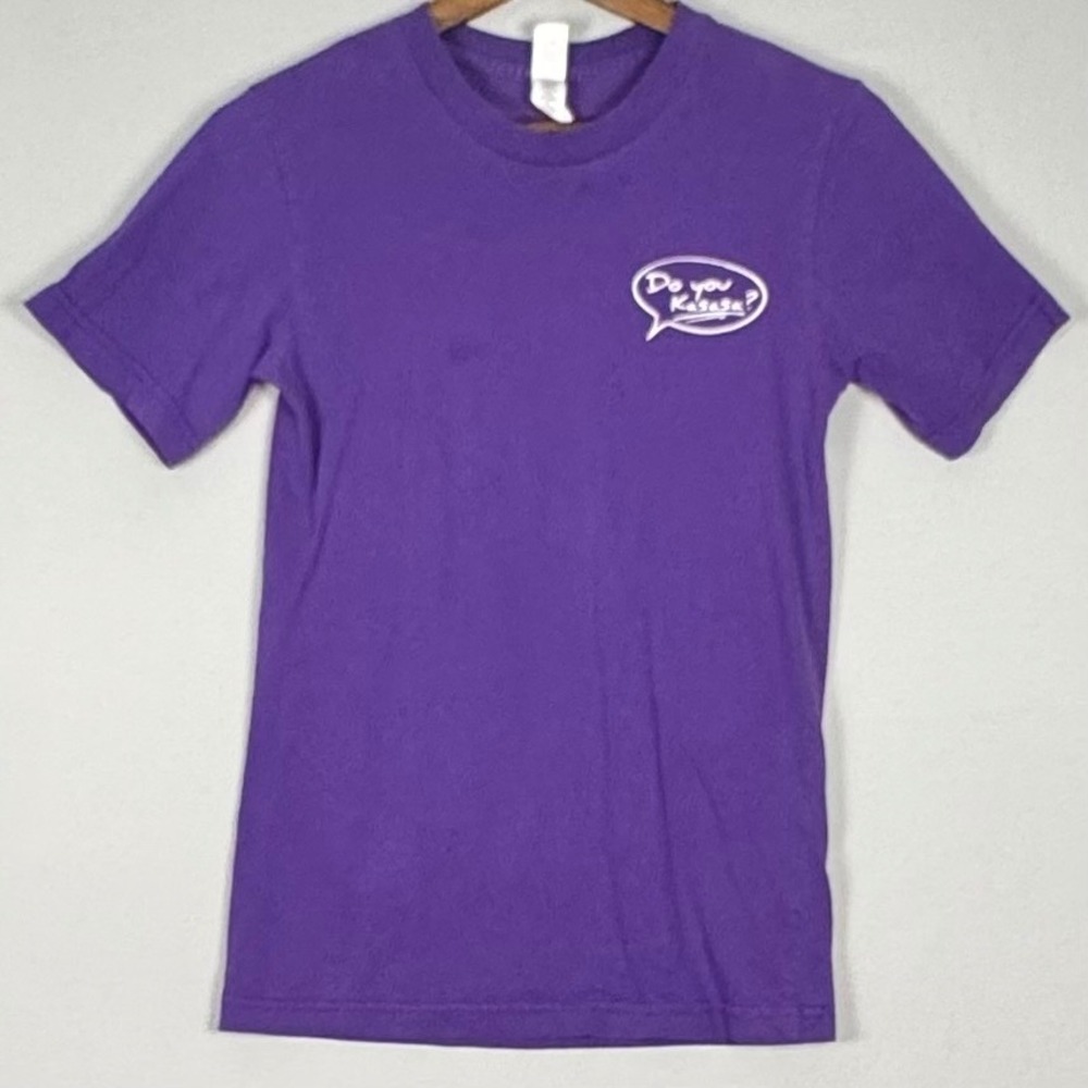 Canvas Kasasa Graphic T-Shirt Unisex XS Purple Excellent Superhero Cape Promo